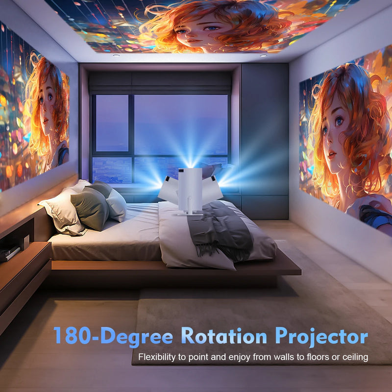 Projector HY300 Pro 4K Android 11 Dual Wifi6 290ANSI Allwinner H713 BT5.0 1080P 1280*720P Home Cinema Outdoor Projetor