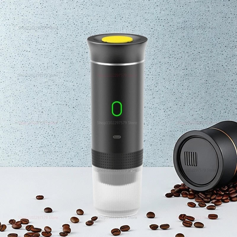 Wireless Portable Coffee Maker Espresso Coffee Maker for Car Home Camping Coffee Maker 3-In-1 Capsule Powder Travel Coffee Maker