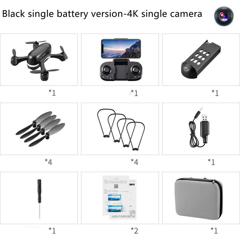 Mini drone S88 4K HD pour photographie aérienne, télécommande à quatre axes
