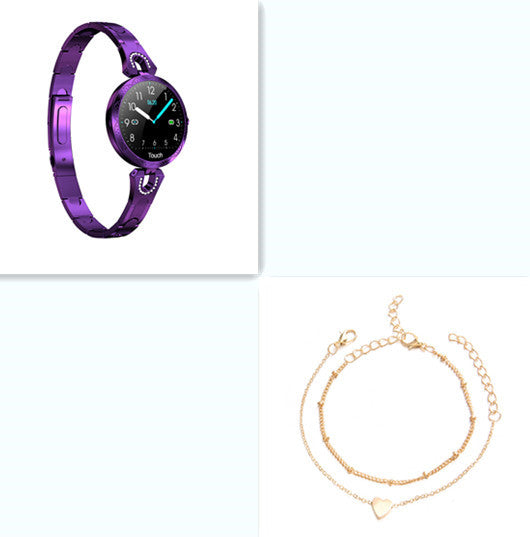 Montre connectée tendance pour femmes, étanche, avec moniteur de fréquence cardiaque et de sport