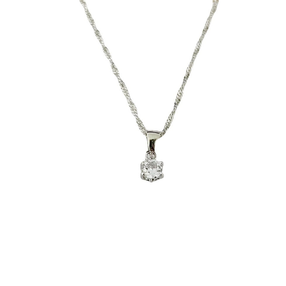 Nouvelles boucles d'oreilles à tige rondes simples en zircone