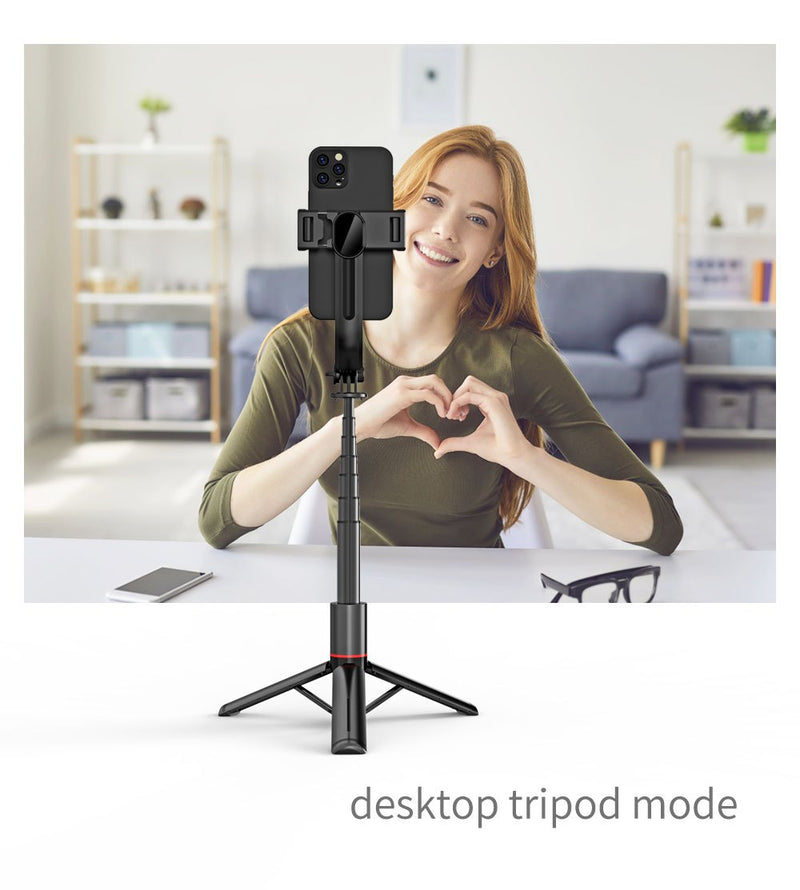 📸 Selfie Stick Trépied 3-en-1 en Alliage d'Aluminium