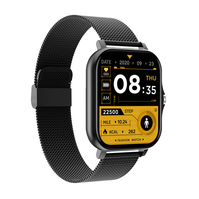 Montre connectée Y13, podomètre, surveillance de la fréquence cardiaque, appels compatibles Bluetooth