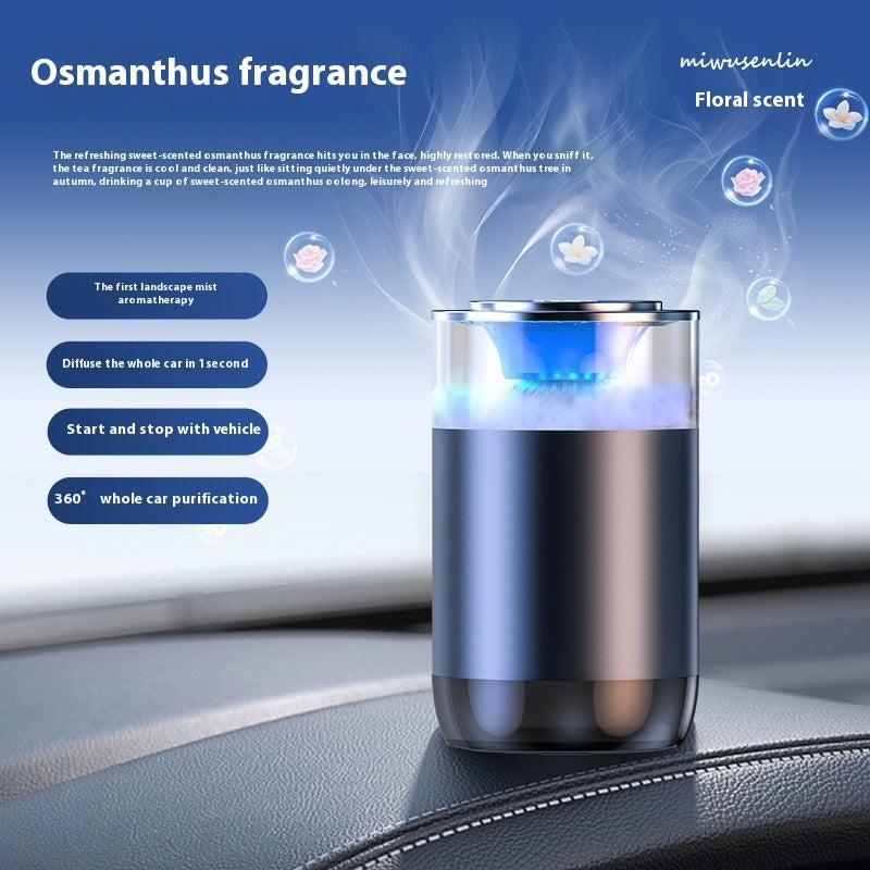 Diffuseur d'aromathérapie pour voiture, désodorisant, brume nuageuse, décoration automobile, parfum naturel, outil de décoration automobile pour camping-cars, camions, berlines