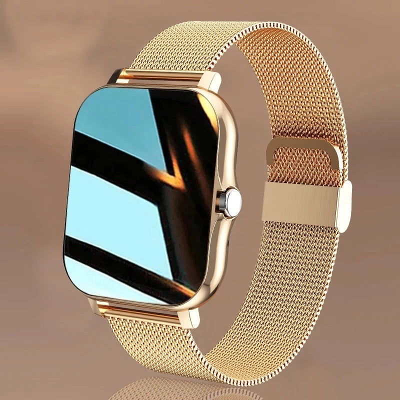Montre connectée Y13, podomètre, surveillance de la fréquence cardiaque, appels compatibles Bluetooth