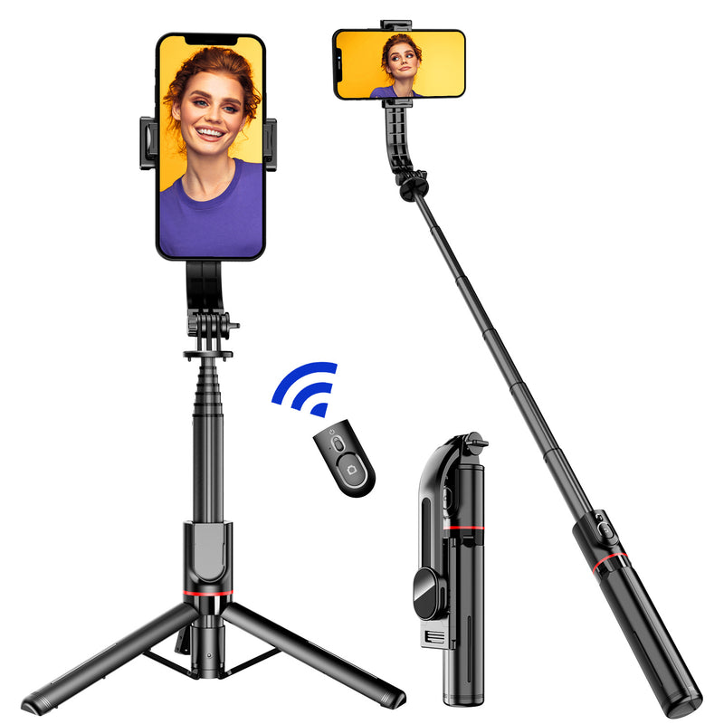 📸 Selfie Stick Trépied 3-en-1 en Alliage d'Aluminium