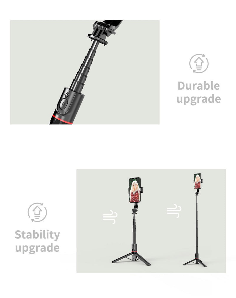 📸 Selfie Stick Trépied 3-en-1 en Alliage d'Aluminium