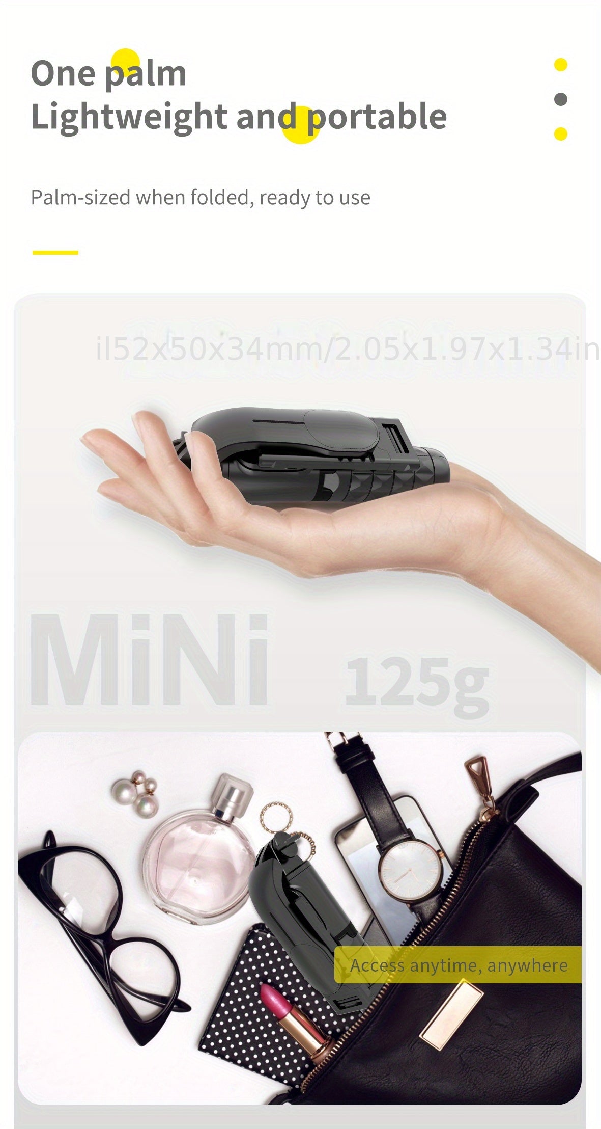 📸 Selfie Stick &amp; Trépied Compact en Aluminium – Tout-en-un avec Télécommande Sans Fil