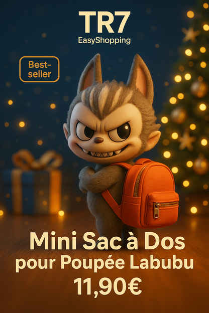 🎒🐾 Mini Sac à Dos pour Poupée Labubu – Accessoire Adorable & Stylé pour Fans Kawaii !