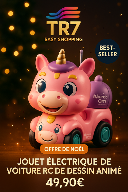 🎀🚗 Voiture Télécommandée Nairobi Orn – Mignonnerie, Lumières et Fun au Rendez-vous !