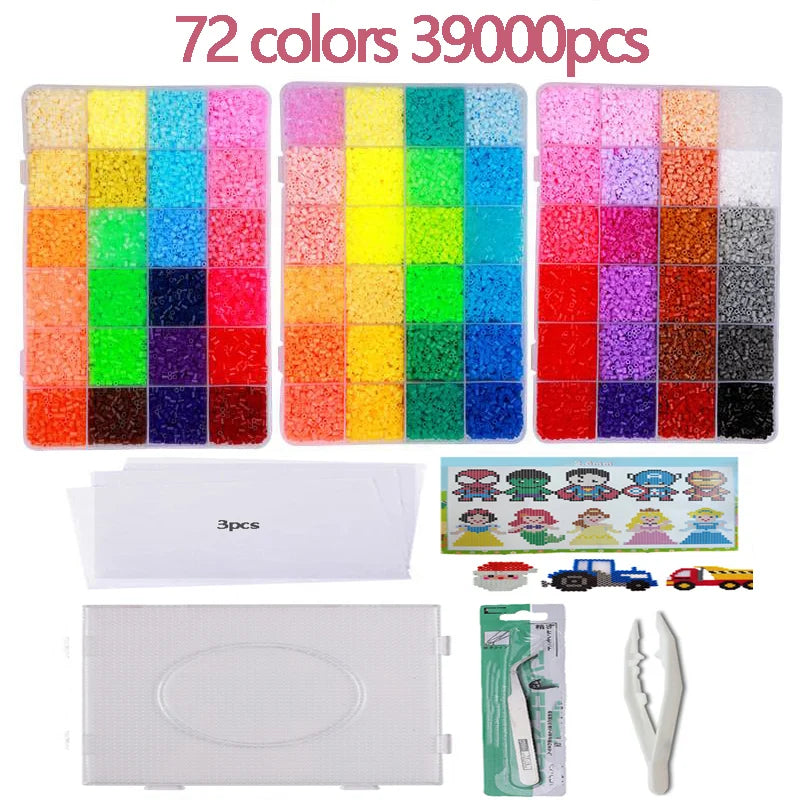 🧩✨Kit de Perles Hama 2.6mm – Créez, Assemblez, Repasser et Admirez Vos Œuvres !
