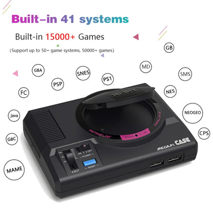 Coque de jeu portable rétro intégrée de plus de 45 000 pour SNES/MEGA