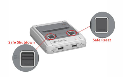Coque de jeu portable rétro intégrée de plus de 45 000 pour SNES/MEGA