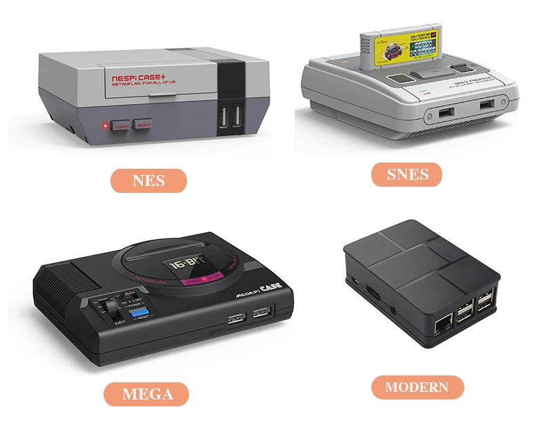 Coque de jeu portable rétro intégrée de plus de 45 000 pour SNES/MEGA