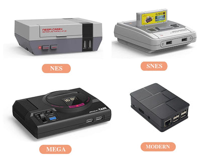 Coque de jeu portable rétro intégrée de plus de 45 000 pour SNES/MEGA