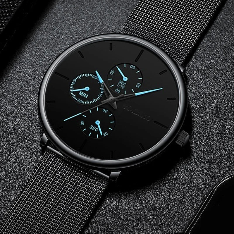 ⌚LUXOR™ – Montre Homme Classique ; Élégante en Acier Inoxydable | Ultra-Fine ; Intemporelle