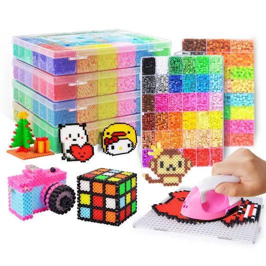🧩✨Kit de Perles Hama 2.6mm – Créez, Assemblez, Repasser et Admirez Vos Œuvres !