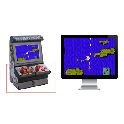 Mini console de jeu portable sans fil rétro classique TFT 4,3 pouces, micro-arcade, 300 jeux intégrés, sortie TV