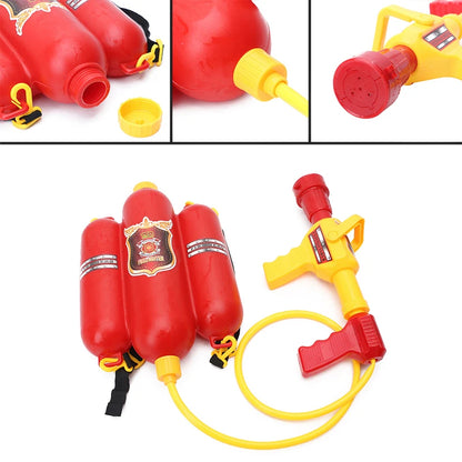 Pistolet à eau grande capacité, sac à dos de pompier, pistolet à eau extractible, jeux d'eau de plage, jouet d'extérieur, cadeau pour enfants