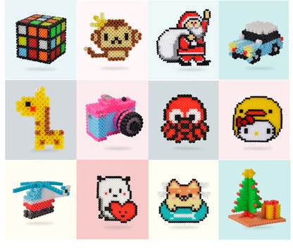 🧩✨Kit de Perles Hama 2.6mm – Créez, Assemblez, Repasser et Admirez Vos Œuvres !