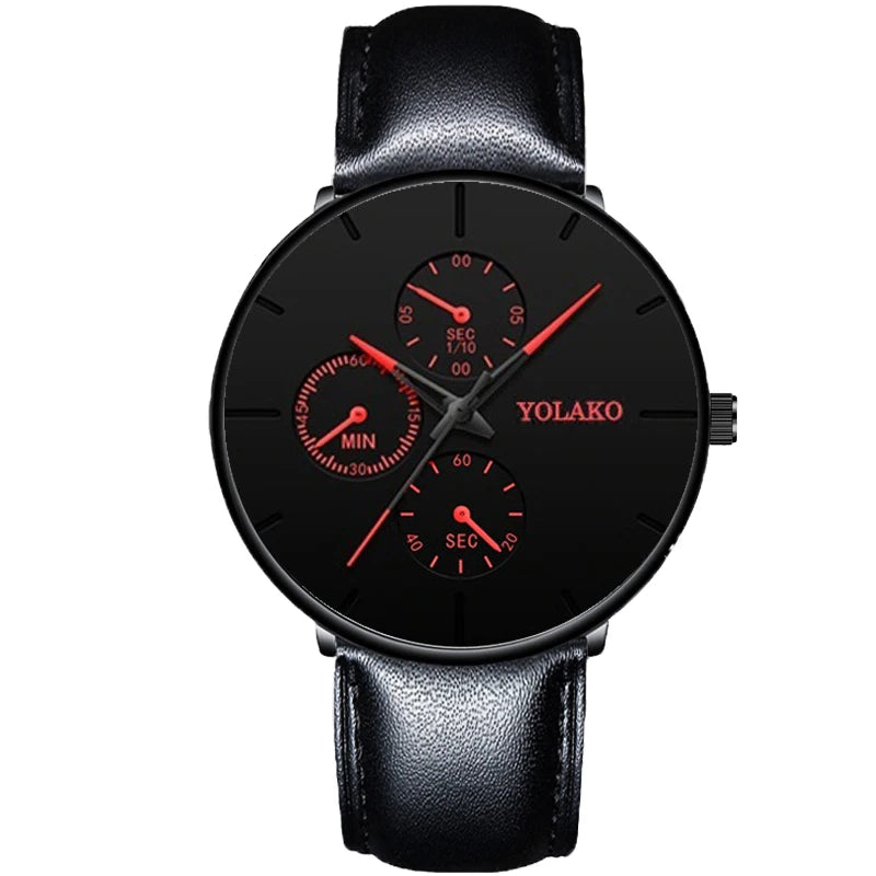 ⌚LUXOR™ – Montre Homme Classique ; Élégante en Acier Inoxydable | Ultra-Fine ; Intemporelle
