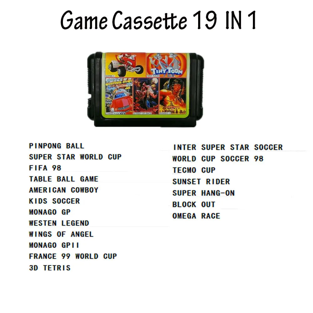 Pour console de jeu vidéo Sega MegaDrive MD2 Mini TV originale, joystick 16 bits, sortie AV, double manette filaire, livraison directe