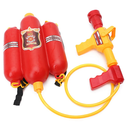 Pistolet à eau grande capacité, sac à dos de pompier, pistolet à eau extractible, jeux d'eau de plage, jouet d'extérieur, cadeau pour enfants