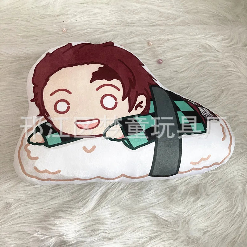 Poupée en peluche Demon Slayer Kimetsu No Yaiba, Anime Demon Slayer Kamado Tanjirou Nezuko Sushi, mignon et doux, pendentif clé en peluche, jouets
