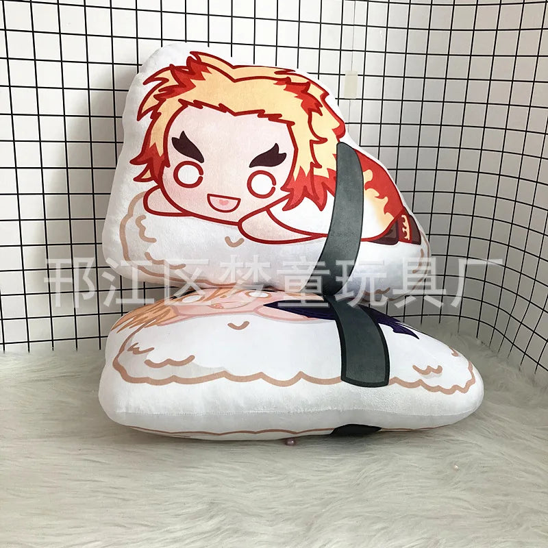 Poupée en peluche Demon Slayer Kimetsu No Yaiba, Anime Demon Slayer Kamado Tanjirou Nezuko Sushi, mignon et doux, pendentif clé en peluche, jouets