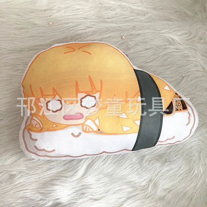 Poupée en peluche Demon Slayer Kimetsu No Yaiba, Anime Demon Slayer Kamado Tanjirou Nezuko Sushi, mignon et doux, pendentif clé en peluche, jouets