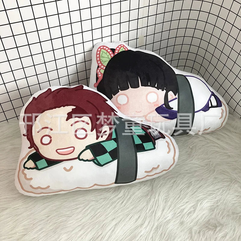 Poupée en peluche Demon Slayer Kimetsu No Yaiba, Anime Demon Slayer Kamado Tanjirou Nezuko Sushi, mignon et doux, pendentif clé en peluche, jouets