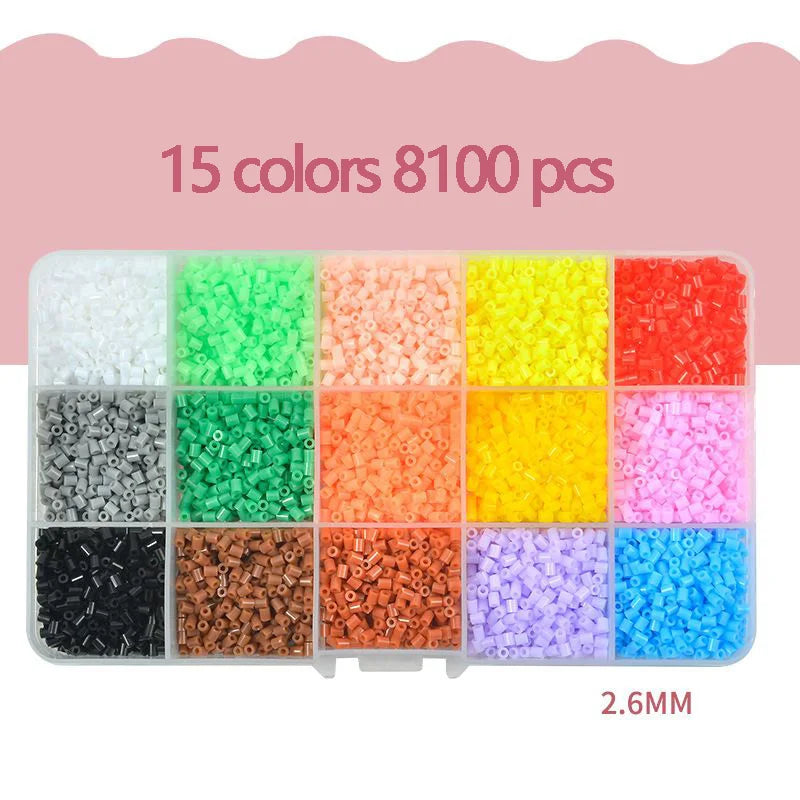 🧩✨Kit de Perles Hama 2.6mm – Créez, Assemblez, Repasser et Admirez Vos Œuvres !