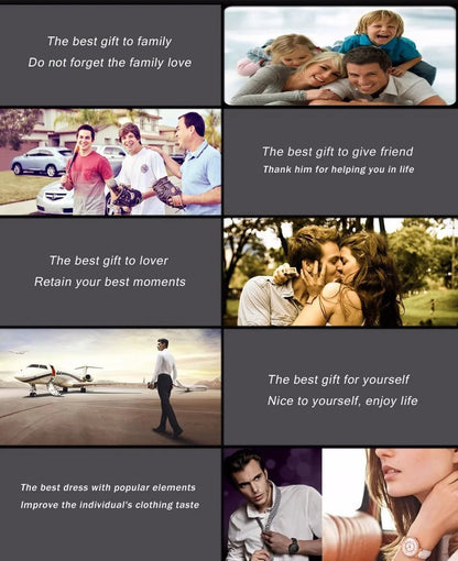 ⌚LUXOR™ – Montre Homme Classique ; Élégante en Acier Inoxydable | Ultra-Fine ; Intemporelle