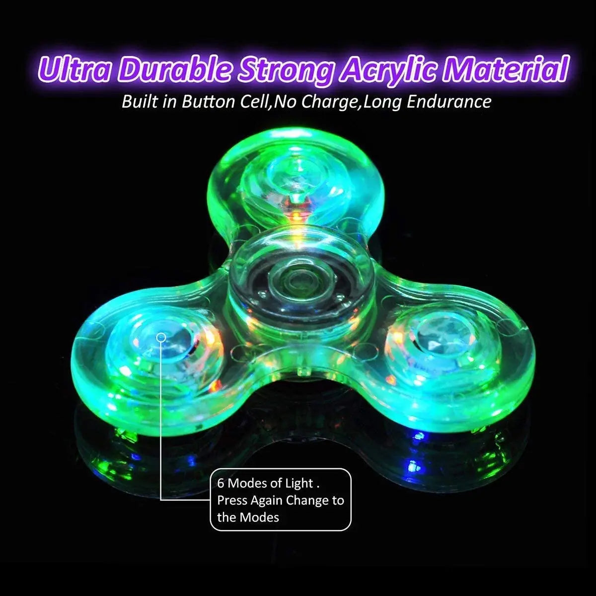 🌟✨Spinner Crystal Shoous – L’alliance parfaite entre détente, fun et lumière !