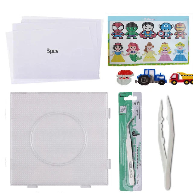 🧩✨Kit de Perles Hama 2.6mm – Créez, Assemblez, Repasser et Admirez Vos Œuvres !