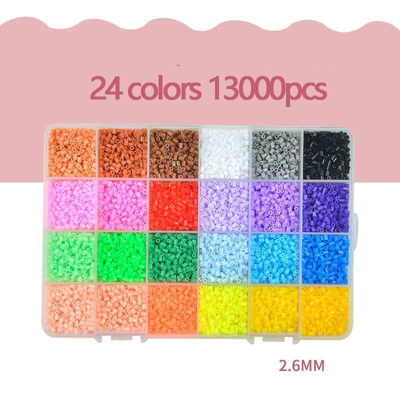 🧩✨Kit de Perles Hama 2.6mm – Créez, Assemblez, Repasser et Admirez Vos Œuvres !