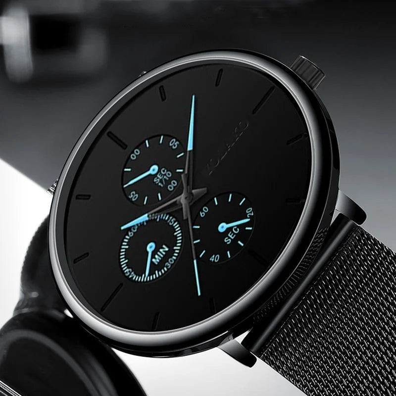 ⌚LUXOR™ – Montre Homme Classique ; Élégante en Acier Inoxydable | Ultra-Fine ; Intemporelle