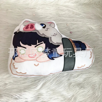 Poupée en peluche Demon Slayer Kimetsu No Yaiba, Anime Demon Slayer Kamado Tanjirou Nezuko Sushi, mignon et doux, pendentif clé en peluche, jouets