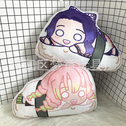 Poupée en peluche Demon Slayer Kimetsu No Yaiba, Anime Demon Slayer Kamado Tanjirou Nezuko Sushi, mignon et doux, pendentif clé en peluche, jouets