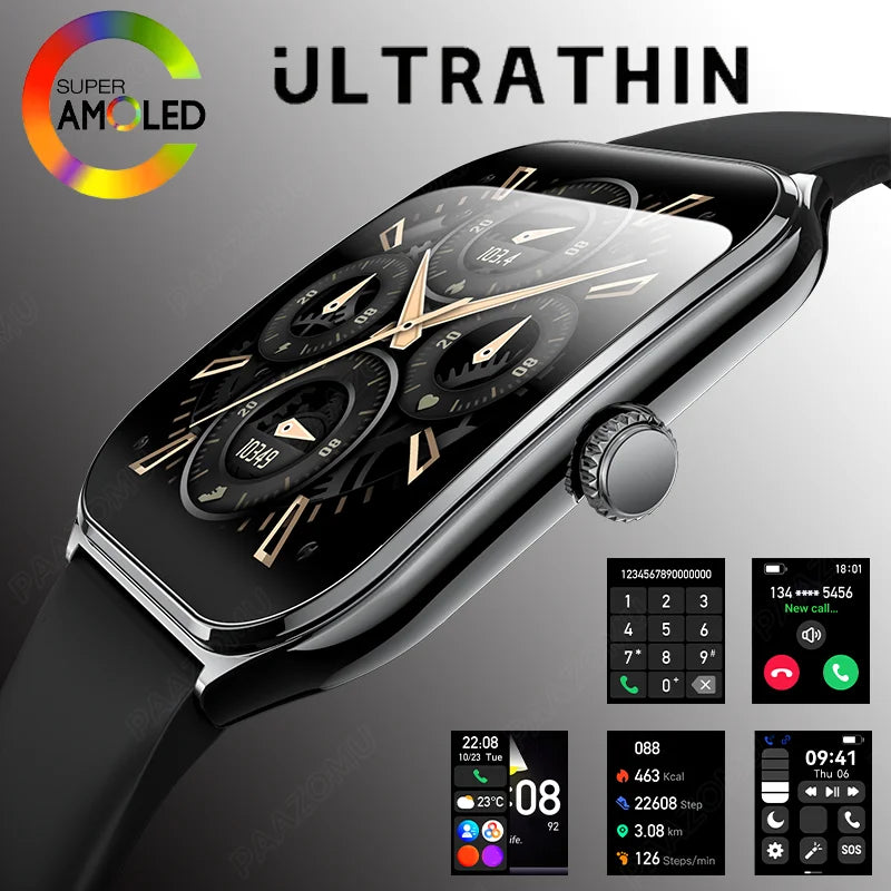 ⌚ VibeWatch™ Ultra AMOLED Élégance, Technologie et Performance à Votre Poignet
