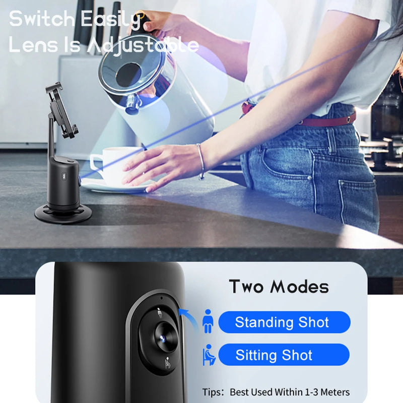 🎥 AutoTrack 360™ – Le Stabilisateur Intelligemment Suivi pour Créateurs Inspirés