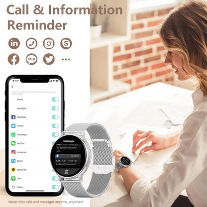 ⌚MEVADEN Y22™ – Smartwatch Élite pour Homme & Femme - Appels, Cadrans Personnalisés; Suivi Sport
