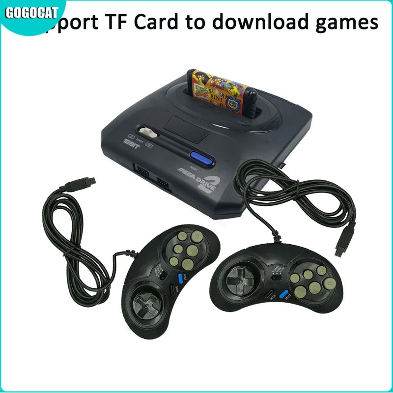 Pour console de jeu vidéo Sega MegaDrive MD2 Mini TV originale, joystick 16 bits, sortie AV, double manette filaire, livraison directe