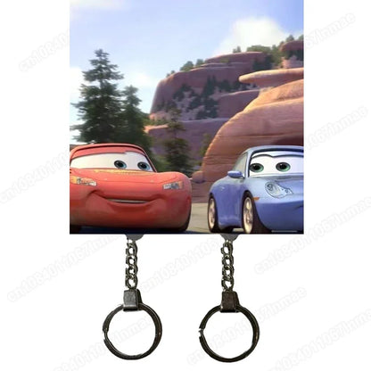 Porte-clés Disney Anime mignon Mickey Mouse Stitch Couple porte-clés réfrigérateur aimant fête décoration enfants jouets cadeaux