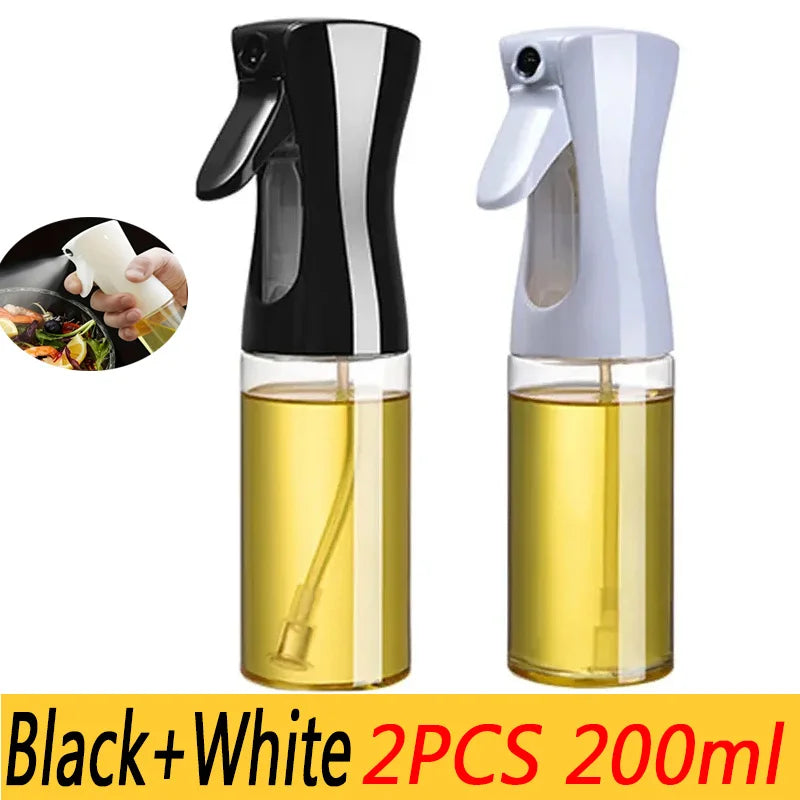 Bouteille de pulvérisation d'huile en plastique, vaporisateur d'huile de cuisine domestique, nébulisation, remplissage de brume, cuisson, distributeur de Camping pour barbecue à double usage, 200/300/500ml