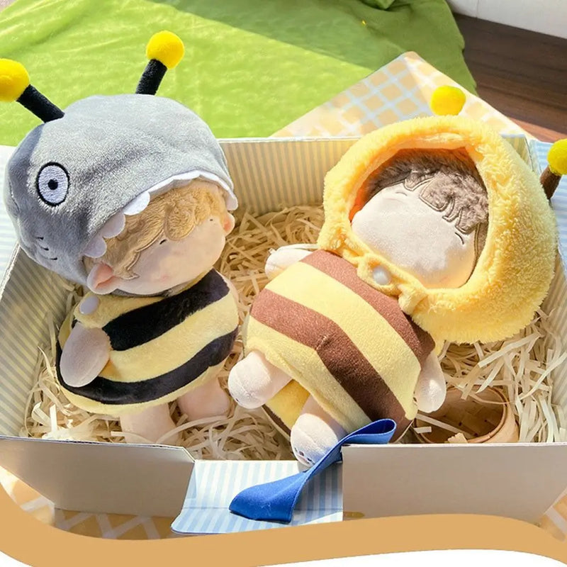 Tenue de remplacement pour poupée, combinaison abeille de dessin animé, 10 cm/15 cm/20 cm/40 cm, vêtements de poupée, accessoires