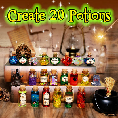 🧙♀️🌈 Kit de Potions Magiques Féeriques – Créez Vos Propres Sortilèges Colorés !