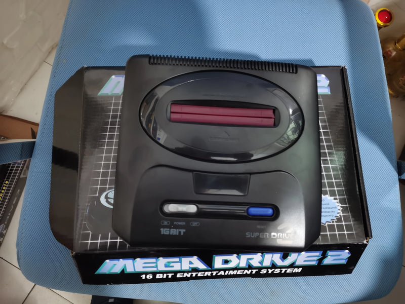 Console de jeu vidéo Sega MD2 2 TV, version PAL, couleur noire, prise UE, carte classique 16 bits, pour garçon