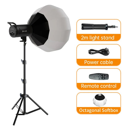 Lumière du jour LED pour la photographie et la vidéo, lampe solaire balance, flash de portrait, accessoires de studio, YouTube Live, 100W