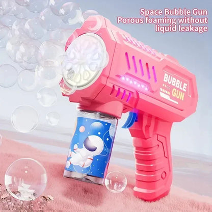 🔫✨Pistolet à Bulles Électrique Sans Batterie – 10 Jets de Joie pour Enfants !